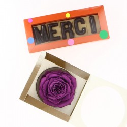 Cadeau MERCI et Rose