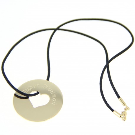 pendentif gravé "Super Nounou"