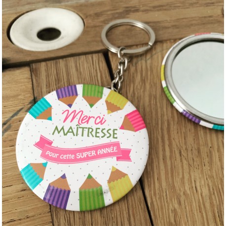 Porte-clés Merci Maîtresse