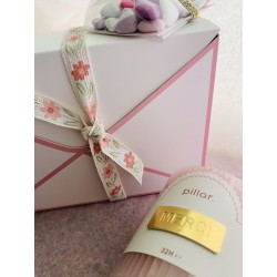 Coffret enveloppe bougie et chocolats