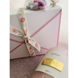 Coffret enveloppe bougie et chocolats