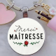 Cadeau maitresse pas cher : Porte-Clés Merci Maîtresse