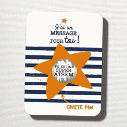 cadeau Carte à gratter pour super Atsem