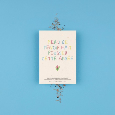 Sachet de graines Merci aesh, avs
