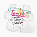 Bracelet Cœur en Argent ou Or – Cordon Coloré – Boîte Puzzle