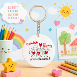 Porte-clés Miroir Un Méga Merci pour cette super année